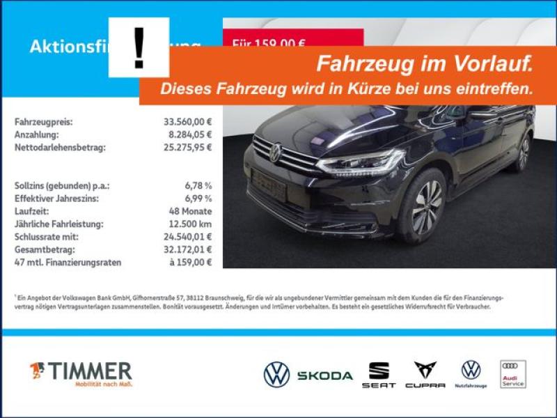 VW  Touran 1.5 TSI DSG GOAL +7-SITZE +AHK +IQ.LIGHT, Grenadillschwarz Metallic