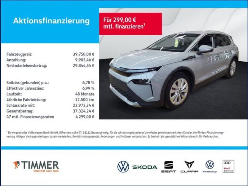 SKODA  Elroq 85 LOFT +WÄPU +AHK +19" +CARPLAY +LED +ACC, Stahl Grau