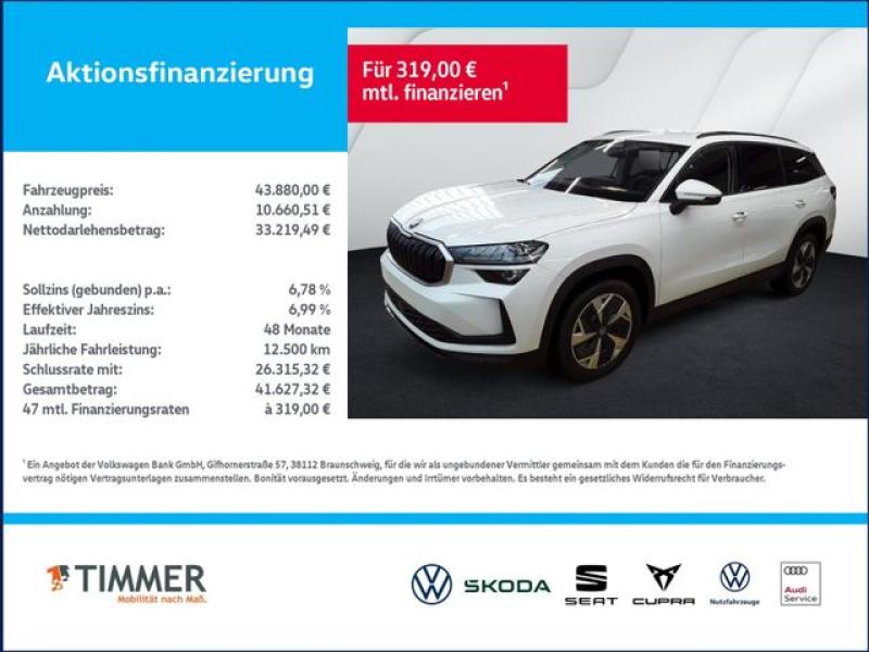 SKODA  Kodiaq 2.0 TSI DSG 4x4 SELECTION +MATRIX +AHK +R, Moon-Weiß Perleffekt