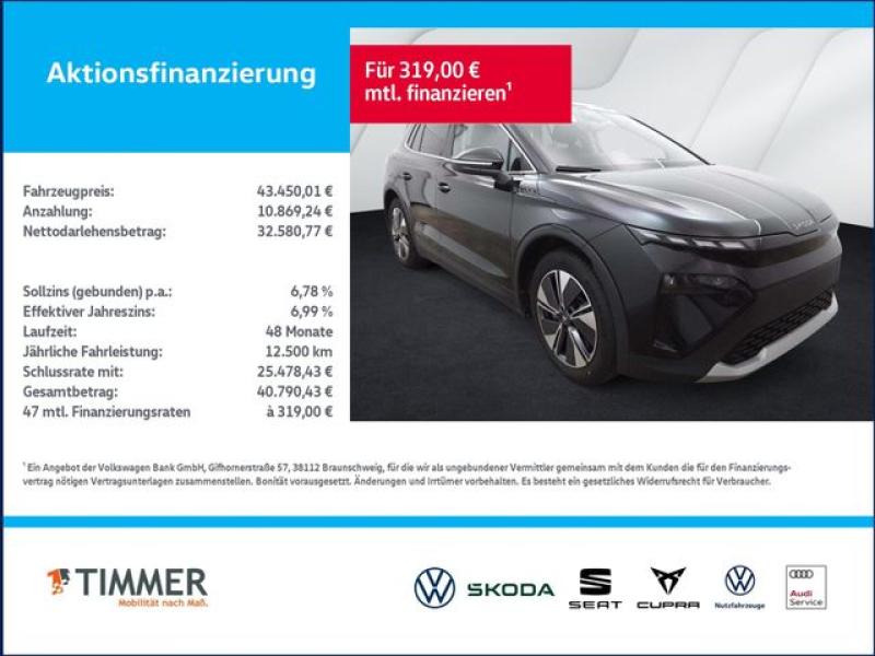 SKODA  Elroq 85 LOFT +WÄPU +AHK +CANTON +MATRIX +ACC +3, Black Magic Perleffekt
