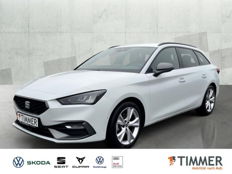 SEAT  Leon ST 1.5 eTSI DSG FR AHK+LED +ACC +RKAM +NAVI, Glacial Weiß Metallic