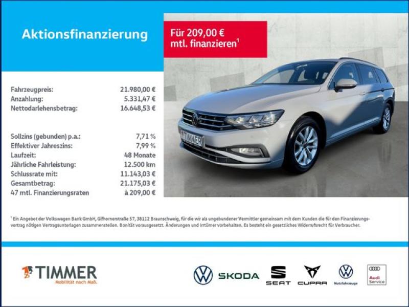 VW  Passat Variant 2.0 TDI DSG BUSINESS +LED +ACC +R, Mondsteingrau