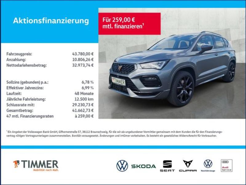 CUPRA  Ateca VZ 2.0TSI 221kW (300 PS) *DSG*4Drive*AHK*P, Graphite Grau Metallic