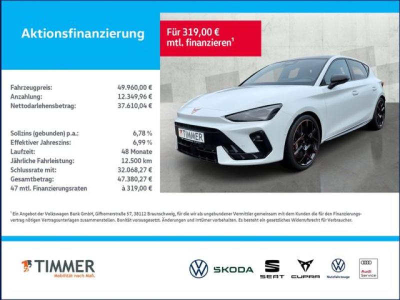CUPRA  Leon VZ Extreme 2.0TSI 221kW (300 PS)*DSG*PANO*H, Glacial Weiß Metallic