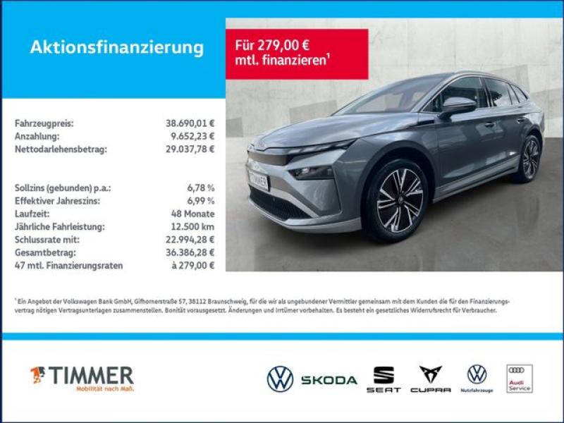 SKODA  Enyaq 60 Loft (204PS) *DSG*AHK*NAVI*LED*ACC*SHZ*, Graphite-Grau Metallic