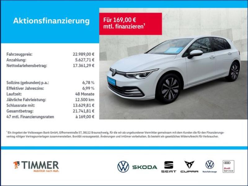 VW  Golf VIII 2.0 TDI Move DSG *NAVI*LED-PLUS*KAMERA, Pure White