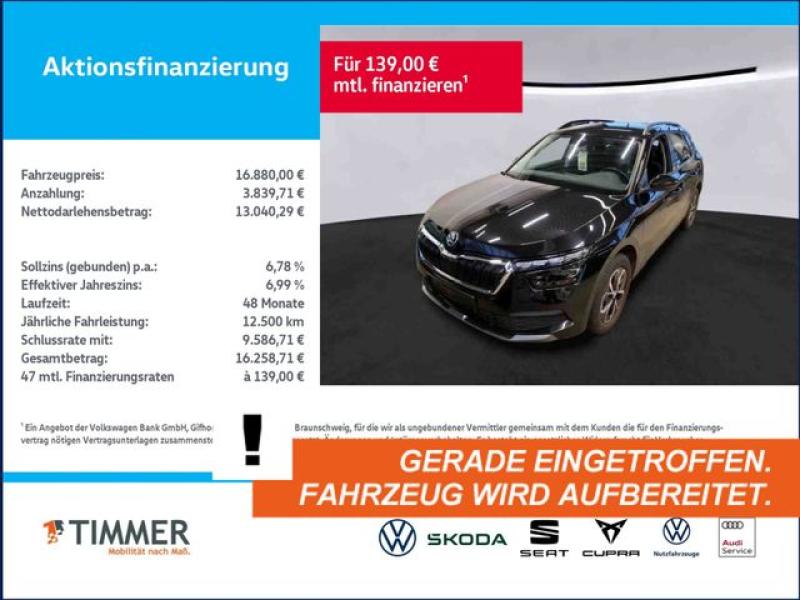 SKODA  Kamiq 1.0 TSI +LED +NAVI +SHZ +ALU +APP-CONN +, Black Magic Perleffekt