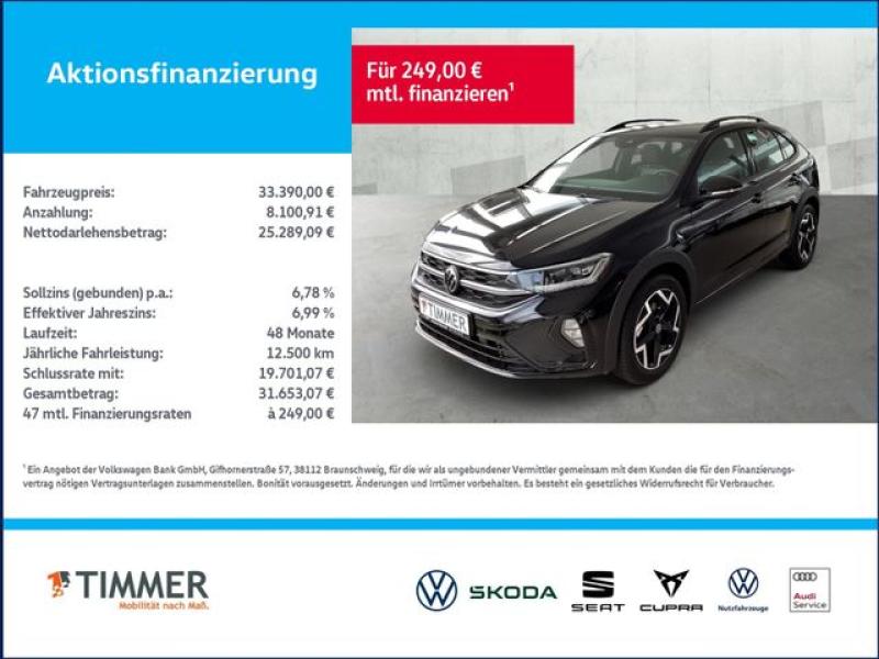 VW  Taigo R-Line 1,0 TSI DSG *AHK*NAVI*RÜCKFAHRKAMER, Deep Black Perleffekt