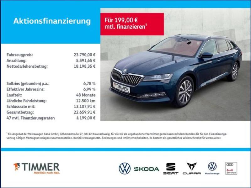 SKODA  Superb Combi 2,0 TDI DSG Style Columbus*360°KAM*, Lava-Blau met.