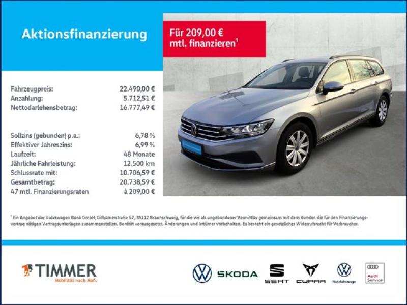 VW  Passat Variant 2.0 TDI DSG CONCEPTLINE +LED +RKA, Pyritsilber Metallic