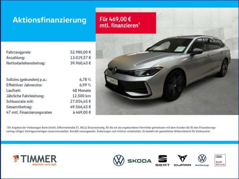 VW  Passat Variant 2.0 TDI DSG R-Line *PANO*AHK*H&K*, Oyster Silver Metallic