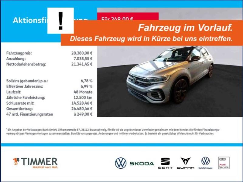 VW  T-Roc 1.5 TSI DSG R-LINE +IQ.LIGHT +RKAM +ACC +A, Pyrit Silber Metallic Deep Bla