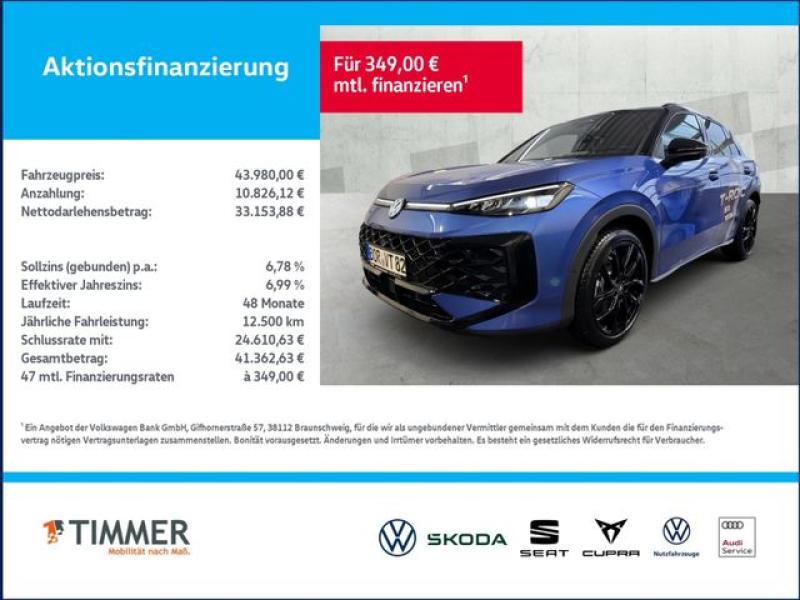 VW  T-ROC R-Line 1.5 l eTSI DSG "neues Modell"IQ-DRI, Celestial Blue Metallic Schwar