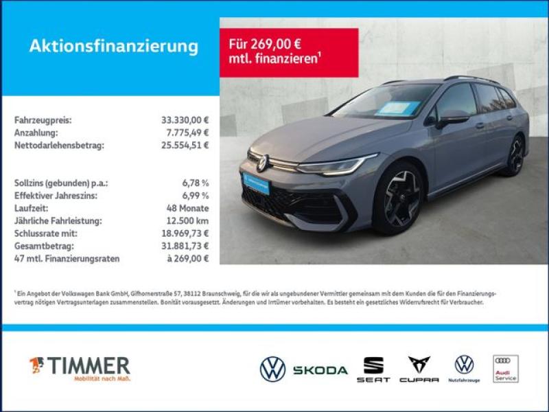 VW  Golf VIII Variant 2.0 TDI DSG R-LINE +H&K +LED +, Mondsteingrau