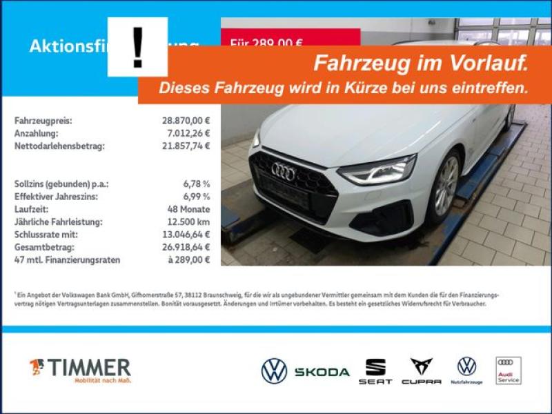 AUDI  A4 Avant 35 TDI S tronic S LINE BLACK +LED +ACC, Gletscherweiß Metallic