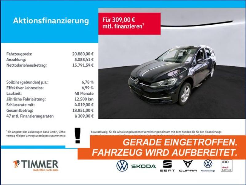 VW  Golf VII Variant 2.0 TDI DSG COMFORT +LED +ACC +, Deep Black Perleffekt
