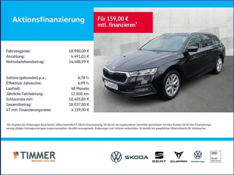 SKODA  Octavia Combi 2.0 TDI STYLE +AHK +LED +RKAM +HuD, Schwarz-Magic Perleffekt