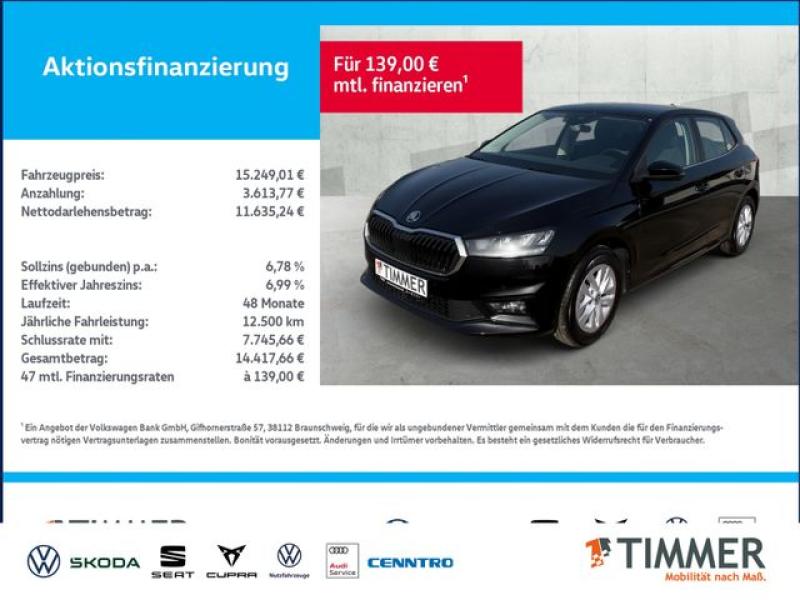 SKODA  Fabia 1.0 TSI STYLE +LED +TEMPO +LM +SHZ +KLIMA, Black-Magic Perleffekt