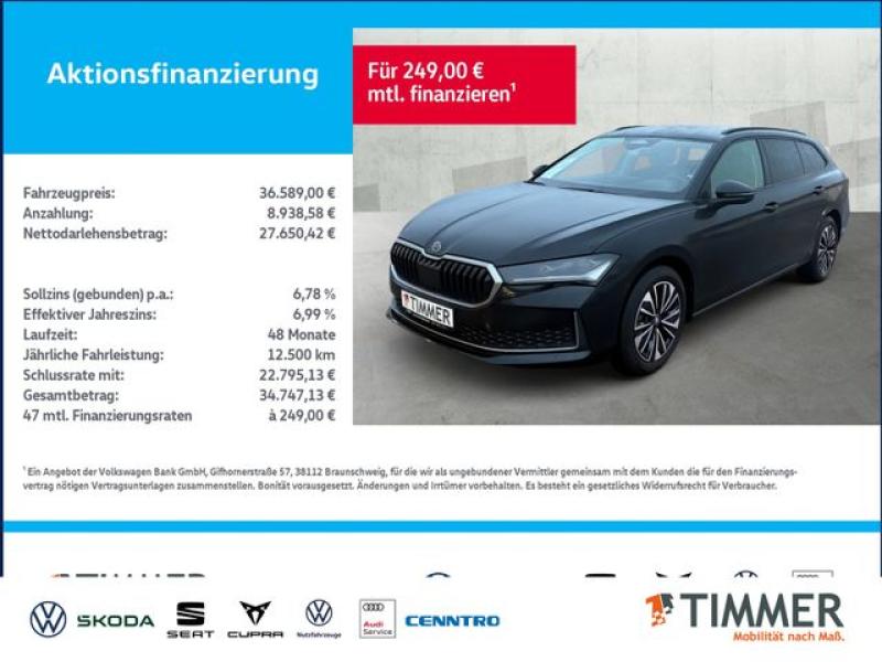 SKODA  Superb Combi 2.0 TDI DSG SELECTION *AHK *MATRIX, Ebony Schwarz Metallic