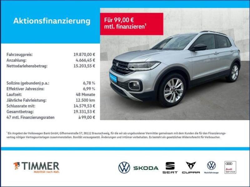 VW  T-Cross 1.0 TSI MOVE *IQ.DRIVE*KAMERA*PLUS-PAKET, Reflexsilber Metallic