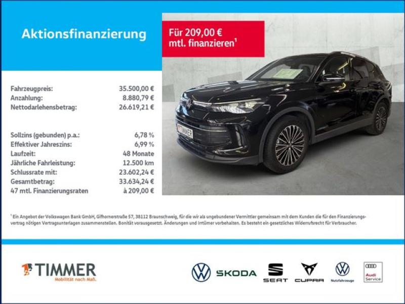 VW  Tiguan 1.5 eTSI DSG GOAL +AHK +360° +IQ.LIGHT +A, Grenadillschwarz Metallic