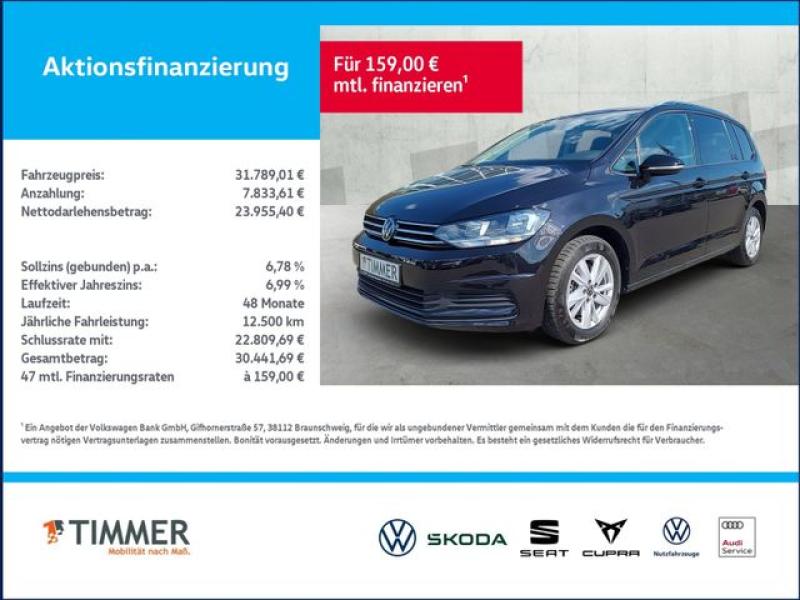 VW  Touran 1.5 TSI DSG COMFORTLINE +7-SITZER+AHK+VIR, Deep Black Perleffekt