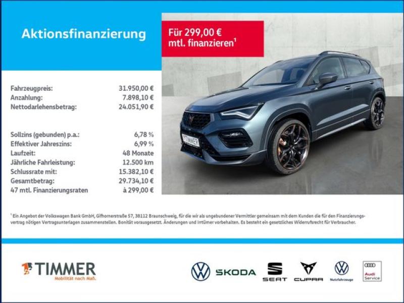 CUPRA  Ateca VZ 2.0 TSI DSG 4Dr. EDITION +AHK +360° +BE, Rodium Grau