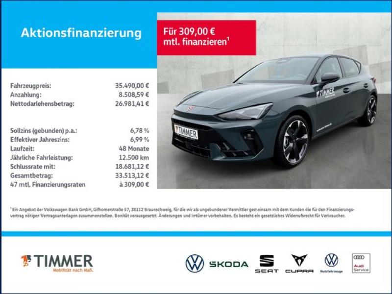 CUPRA  Leon 2.0TDI 110kW (150PS)*DSG*RFK*Travel-Ass.*AC, Fjord Blau