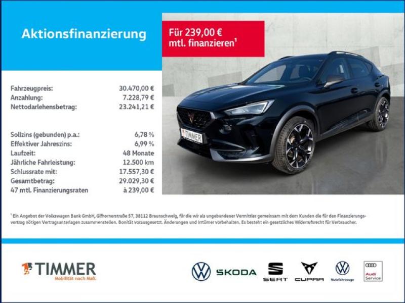 CUPRA  Formentor 2.0 TDI DSG 4DRIVE +LED +ACC +RKAM +NA, Midnight Schwarz Metallic