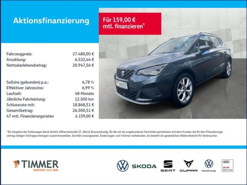 SEAT  Arona FR 1.0TSI 85kW (116 PS) *DSG*SHZ*RFK*NAVI*, Magnetic Grau Metallic