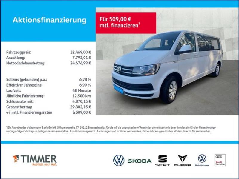 VW  T6 2.0 TDI Caravelle Comfortline *lang*AHK*NAVI*, Candy Weiß