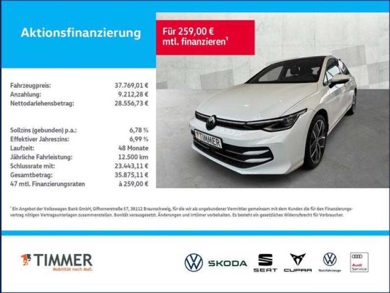 VW  Golf EDITION 50 1.5 eTSI DSG *AHK*LED*, Pure White Uni / Schwarz Uni (