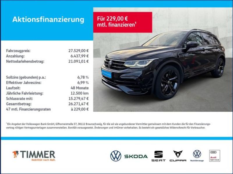 VW  Tiguan 1.4 TSI eHybrid R-Line DSG *AHK*MATRIX-LE, Deep Black Perleffekt