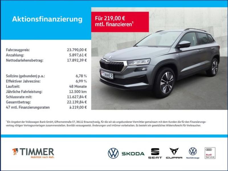 SKODA  Karoq 2.0 TDI DSG TOUR +LED +VIRTUAL +NAVI +SHZ, Graphite Grau Metallic