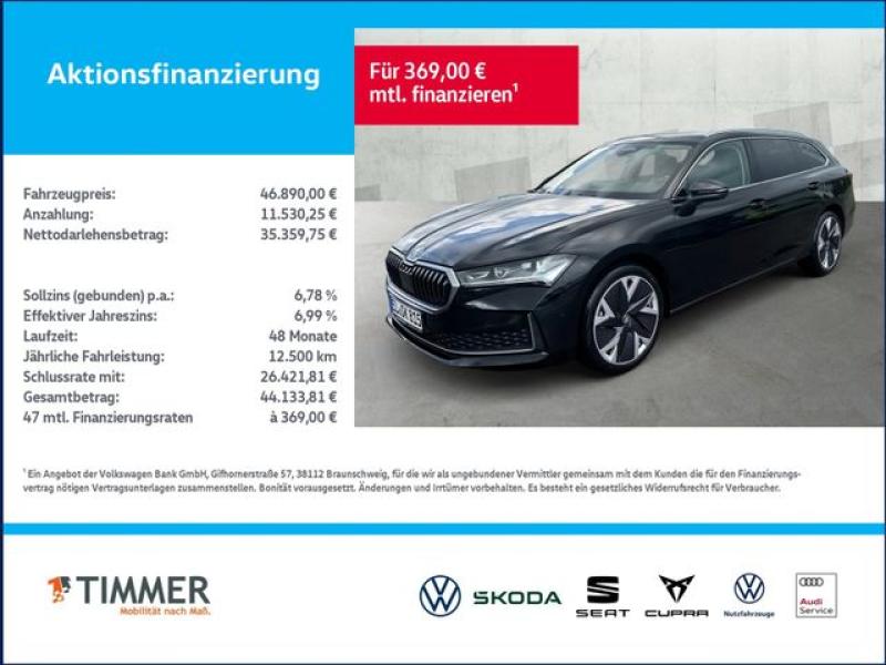 SKODA  Superb Combi 2.0 TDI DSG Selection, schwarz metallic