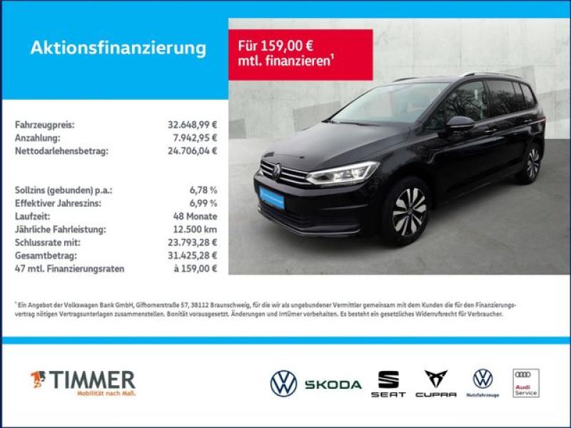 VW  Touran 1.5 TSI DSG GOAL 7-SITZE +AHK +IQ.LIGHT +, Grenadillschwarz Metallic