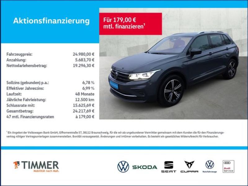 VW  Tiguan 2.0 TDI DSG ACTIVE +AHK +H&K +HuD +VIRTUA, Delfingrau Metallic