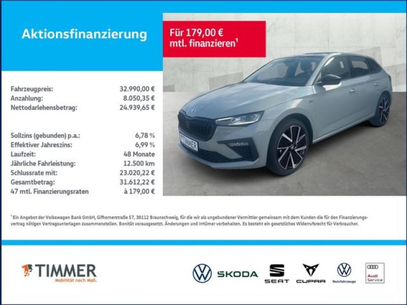 SKODA  Scala 1,5 TSI DSG Tour Black*Emotion*AHK *INFOT., Grau