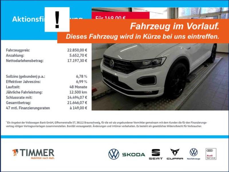 VW  T-Roc 1.5 TSI R-LINE +AHK +LED +ACC +VIRTUAL +SH, Pure White