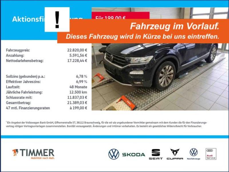 VW  T-Roc 1.5 TSI DSG SPORT +AHK +RKAM +NAVI +SHZ +D, Deep Black Perleffekt