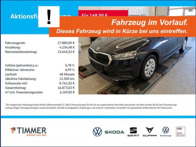 SKODA  Fabia 1.0 TSI DSG +LED +APP-CONN +SHZ +DAB +, Black Magic Perleffekt