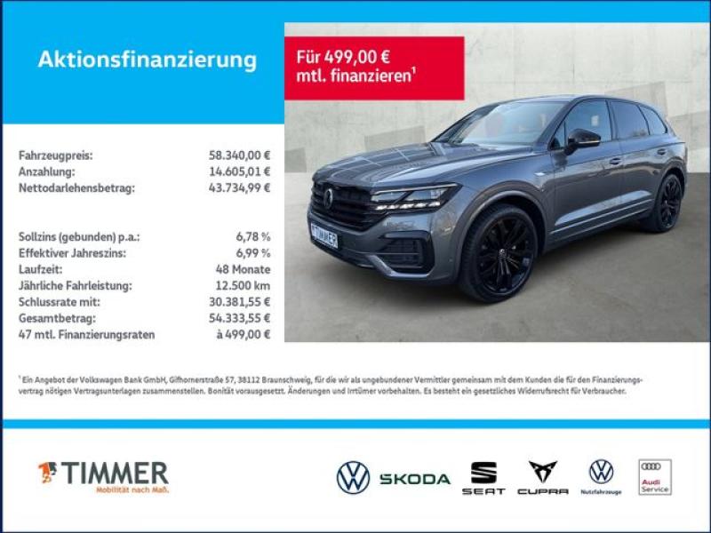 VW  Touareg 3.0 TDI V6 4M R-LINE BLACK +AHK +LUFT +D, Siliziumgrau Metallic