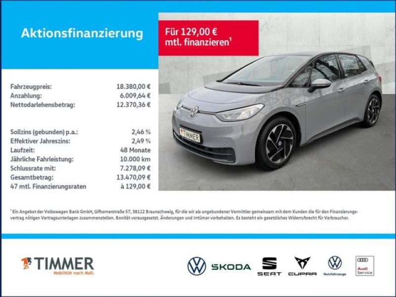 VW  ID.3 PURE PERF. 55 kWh *LED *ACC *CARPLAY *18" *, Mondsteingrau