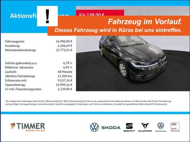 VW  Polo 1.0 TSI DSG STYLE +IQ.LIGHT +VIRTUAL +NAVI, Deep Black Perleffekt