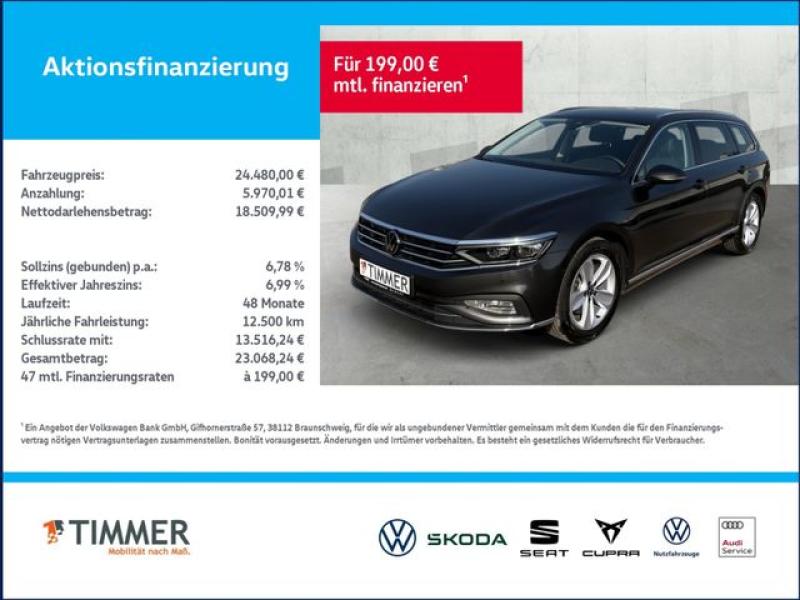 VW  Passat Variant 2.0 TDI DSG ELEGANCE +IQ.LIGHT +A, Mangangrau Metallic