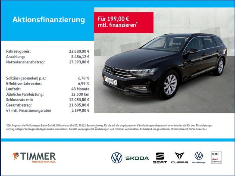 VW  Passat Variant 2.0 TDI DSG BUSINESS +LED +ACC +R, Deep Black Perleffekt