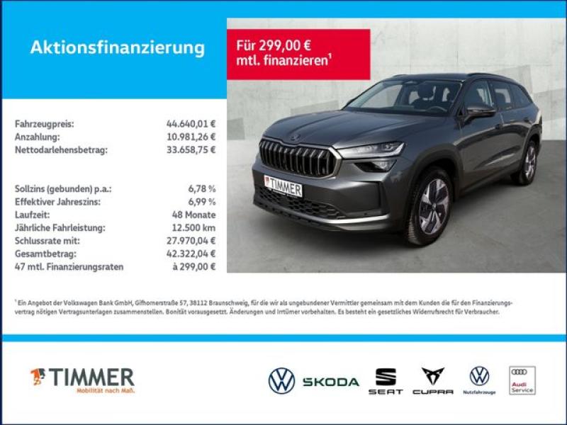 SKODA  Kodiaq 2.0 TDI DSG 4x4 SELECTION +PANO +MATRIX +, Graphite Grau Metallic