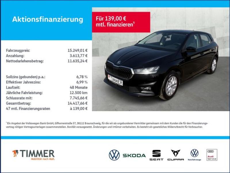 SKODA  Fabia 1.0 TSI STYLE +LED +TEMPO +LM +SHZ +KLIMA, Black-Magic Perleffekt