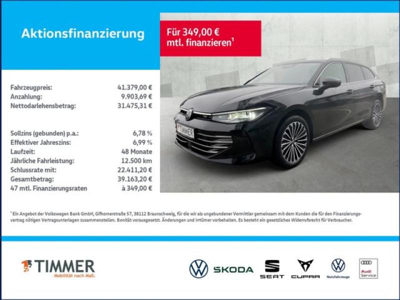 VW  Passat 2.0 TDI DSG Elegance *AHK*RKAM*MATRIX*ERG, Grenadillschwarz Metallic