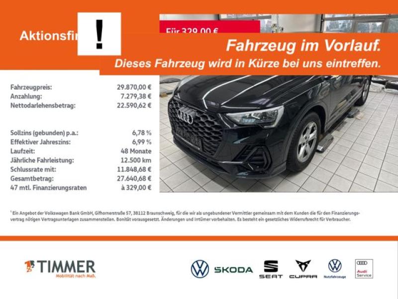 AUDI  Q3 Sportback 35 TFSI S tronic S LINE +LED +ACC +, Mythosschwarz Metallic